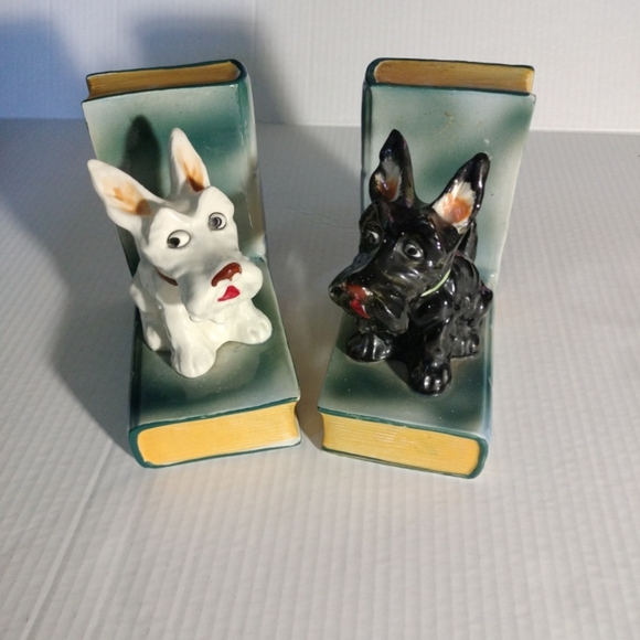 Vintage Scotty dogs bookends ceramic - Picture 1 of 11